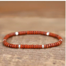 Bracelet perles jaspe d'occasion  Bordeaux-