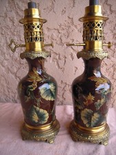 Paire lampes huile d'occasion  Le Puy-Sainte-Réparade