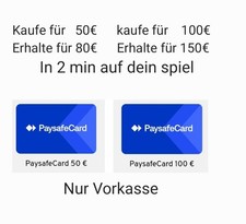 Paysafecard zahle erhalte gebraucht kaufen  Leipzig