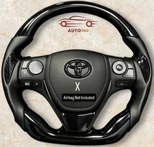 VOLANTE TOYOTA COROLLA PRETO FIBRA DE CARBONO 2014 -2018 comprar usado  Enviando para Brazil