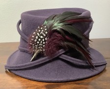 Felt purple hat for sale  SWINDON
