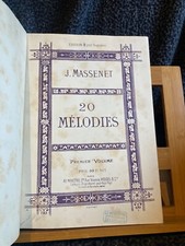 Jules massenet mélodies d'occasion  Rennes