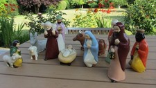 Santons crèche anciens d'occasion  Quarouble