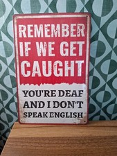 Funny metal sign for sale  BIRMINGHAM