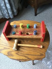 Banco de martelo vintage de madeira para brinquedo comprar usado  Enviando para Brazil