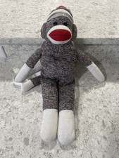 Plushland The Original Sock Monkey Mochila de Pelúcia 2012 Bicho de Pelúcia 24"" comprar usado  Enviando para Brazil