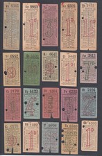 Usado, TWENTY Vintage TRANSPORTE DE LONDRES Bilhetes de Ônibus Localizações Geográficas comprar usado  Enviando para Brazil
