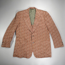 Blazer Masculino Vintage Casaco Esportivo Mod Anos 70 Michael Stern 40 Novo com etiquetas Marrom Laranja comprar usado  Enviando para Brazil