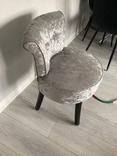 Velvet bedroom chair for sale  RUISLIP