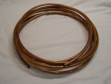 25' + Rolo/Bobina de Tubo de Cobre Macio 3/8" Diâmetro Externo Estoque Antigo Não Usado comprar usado  Enviando para Brazil