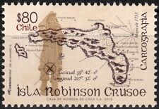 Mapa antigo cartografia Chile 2015 Robinson Crusoé Island, sem marca de charneira comprar usado  Enviando para Brazil