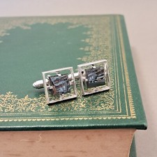 Vintage square cufflinks for sale  HELSTON