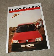 Peugeot 205 brochure for sale  FAREHAM