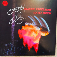 Black Sabbath Paranoid Ozzy Osbourne Signed Vinyl Autographed Autograf Podpis  na sprzedaż  PL