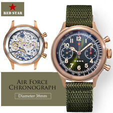 RED STAR 1963 Bronze Cusn8 SEAGULL ST19 Relógio Cronógrafo 38mm Pescoço de Cisne 50M C3 comprar usado  Enviando para Brazil