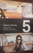 Usado, POSTER 40x60" Subway ~ Lenny Kravitz "5" 1998 Álbum Original NOS Fly Away, I Belong comprar usado  Enviando para Brazil