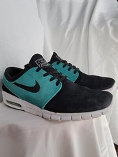 Nike SB Stefan Janoski Max tamanho 9.5 preto perfeito retrô azul-petróleo - 685299-031 comprar usado  Enviando para Brazil