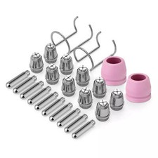 Punta de consumibles antorcha cortadora de plasma 24 piezas para LGK-60, LTP 5000, CUT50PI segunda mano  Embacar hacia Mexico