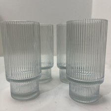 Set ribbed glass for sale  Baker