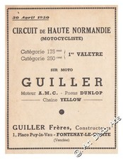 Publicité moto guiller d'occasion  Villeneuve-l'Archevêque
