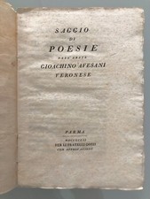 Saggio poesie dell usato  Verona