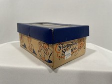 Chinelos vintage Sleepy Time caixa de sapatos crianças bebê exibição vazia filme adereço sapatos comprar usado  Enviando para Brazil