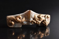 S375: Escultura japonesa de pedra besta de cobre ORNAMENTOS objeto obra de arte budista comprar usado  Enviando para Brazil