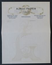 Invoice albert fader d'occasion  Expédié en Belgium