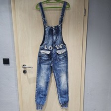 Damen latzjeanshose grösse gebraucht kaufen  Asbach