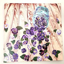 Original acrylic abstract for sale  Hillsborough
