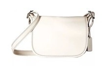 Bolsa feminina Coach 18 pol. couro curvado giz Dk #57731 comprar usado  Enviando para Brazil