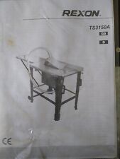 Rexon ts3150a table for sale  BARNSLEY