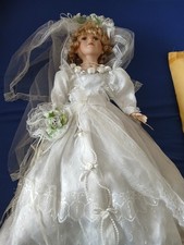 Porzellanpuppe braut gebraucht kaufen  Idar-Oberstein