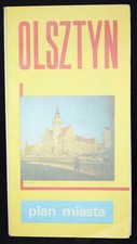 Olsztyn plan miasta 1982 vintage na sprzedaż  Wysyłka do Poland