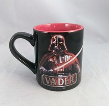 Caneca de café Star Wars Darth Vader 14 oz cerâmica preta vermelha licenciada comprar usado  Enviando para Brazil