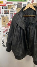 VINTAGE LEATHER BLACK JACKET BOMBER 90/80/70s OLDSCHOOL skórzana kurtka vintage  na sprzedaż  PL