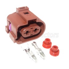 Conector de motor de freio de estacionamento elétrico traseiro 2 pinos para Audi A6 C6 plugue 3B0973752A comprar usado  Enviando para Brazil