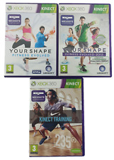 Lotto 3 Giochi Xbox 360 VF Your Shape Fitness Evolved 2012 Nike+ Kinect Training comprar usado  Enviando para Brazil