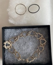 Heart linked silver for sale  DORKING