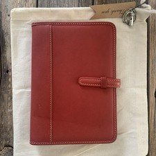 Álbum de fotos organizador de notebook de couro vermelho Coach comprar usado  Enviando para Brazil