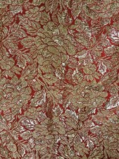 Red gold material for sale  MANCHESTER