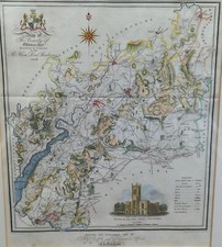 Gravure carte ancienne d'occasion  Vence