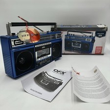 Microfone embutido QFX J-220BT Boombox Bluetooth MP3 conversão rádio cassete comprar usado Microfone embutido QFX J-220BT Boombox Bluetooth MP3 conversão rádio cassete comprar usado  Enviando para Brazil