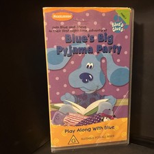 Blues Clues: Blue's Big Pijama Party VHS 2000 Raro Ex Aluguel Testado GC PAL comprar usado Blues Clues: Blue's Big Pijama Party VHS 2000 Raro Ex Aluguel Testado GC PAL comprar usado  Enviando para Brazil