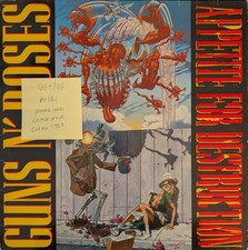 Guns N' Roses Appetite For Destruction Vinyl Record VG+/VG WX125 1987 1st Press  comprar usado  Enviando para Brazil