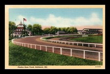 CARTÃO POSTAL DE LINHO NÃO PUBLICADO PIMLICO PISTA DE CORRIDA BALTIMORE MARYLAND, usado comprar usado  Enviando para Brazil