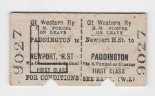 Railway ticket gwr for sale  CHESTER