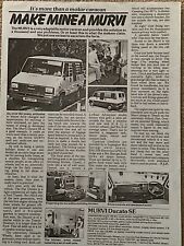 Murvi ducato van for sale  KENDAL