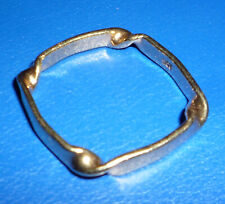 Bague Alliance Anneau carré en or jaune 9 ct forme rare T66 Gold square bandring comprar usado  Enviando para Brazil