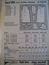 Burda 41076 schnittmuster gebraucht kaufen  Trossingen